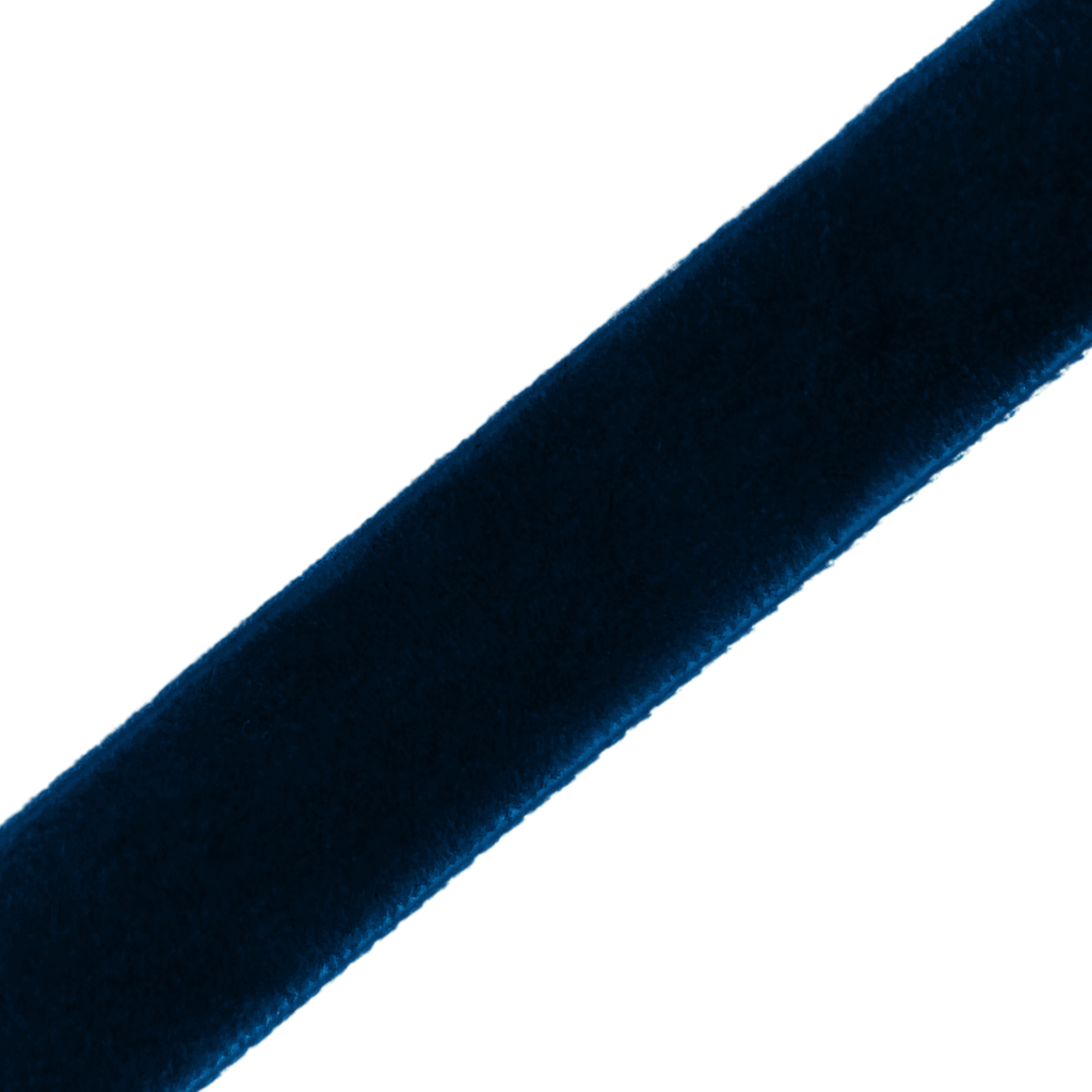 navy blue 5/8" velvet ribbon from Heit's Wholesale bulk sewing supply company