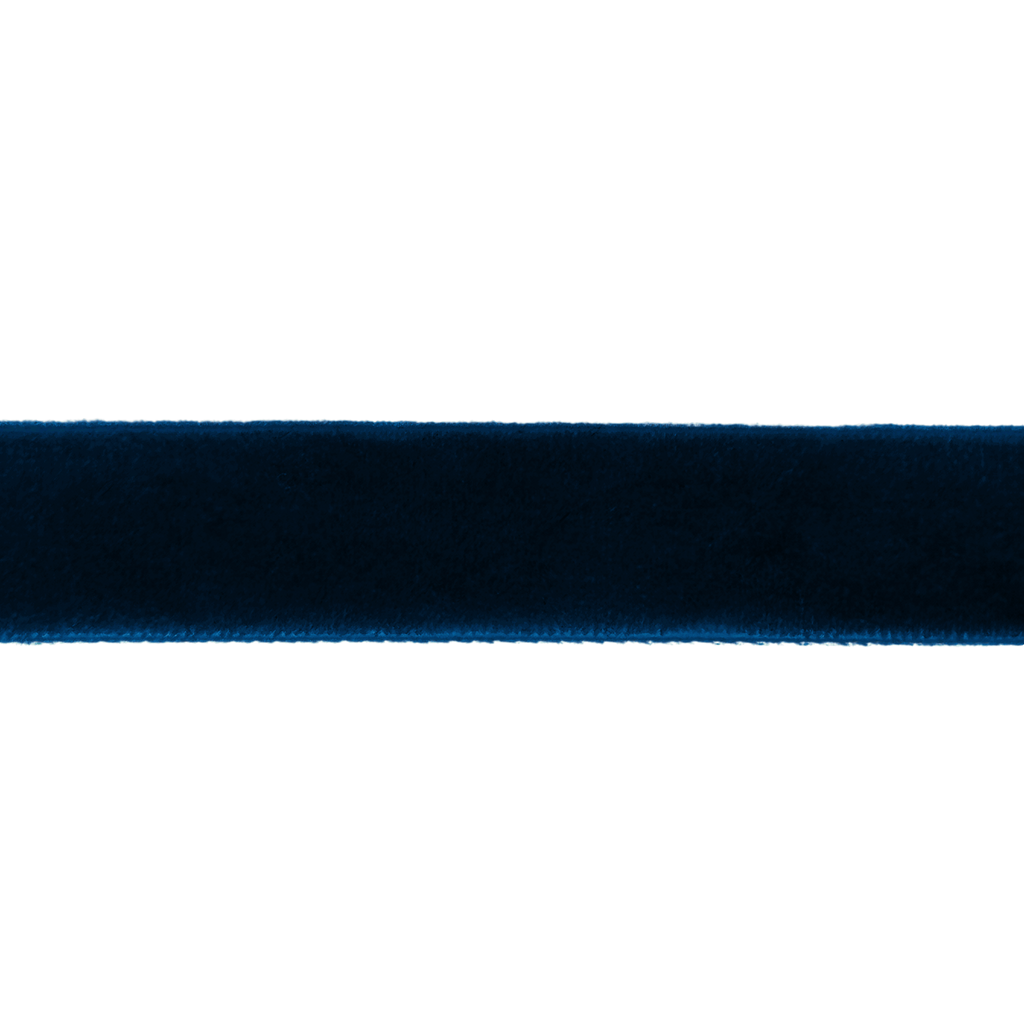 navy blue 5/8" velvet ribbon from Heit's Wholesale bulk sewing supply company