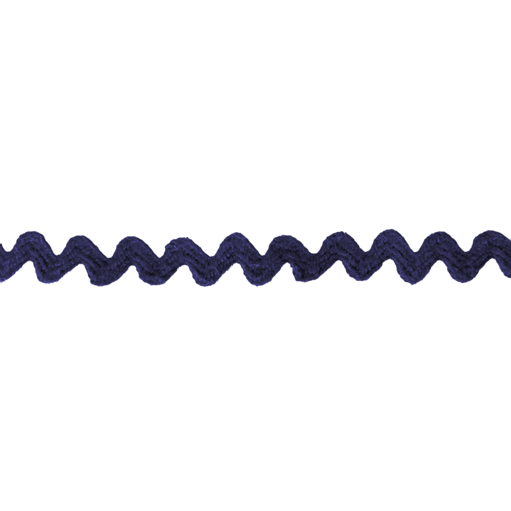 navy blue 7/32" polyester ric rac from Heit's Wholesale bulk sewing supply company