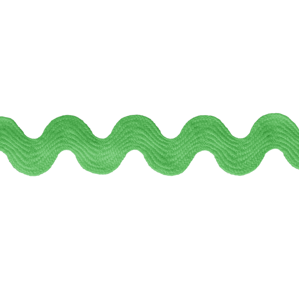 nile green 11/16" polyester ric rac from Heit's Wholesale bulk sewing supply company
