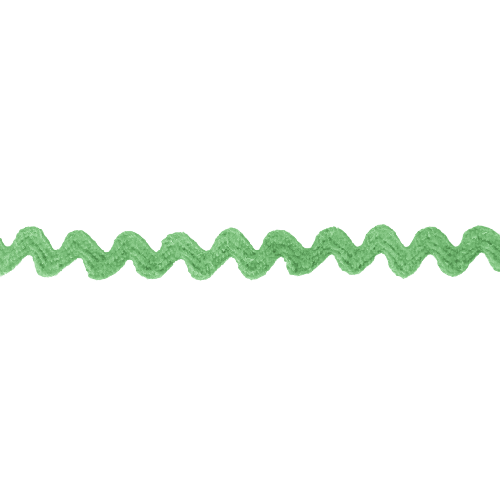 nile green 7/32" polyester ric rac from Heit's Wholesale bulk sewing supply company