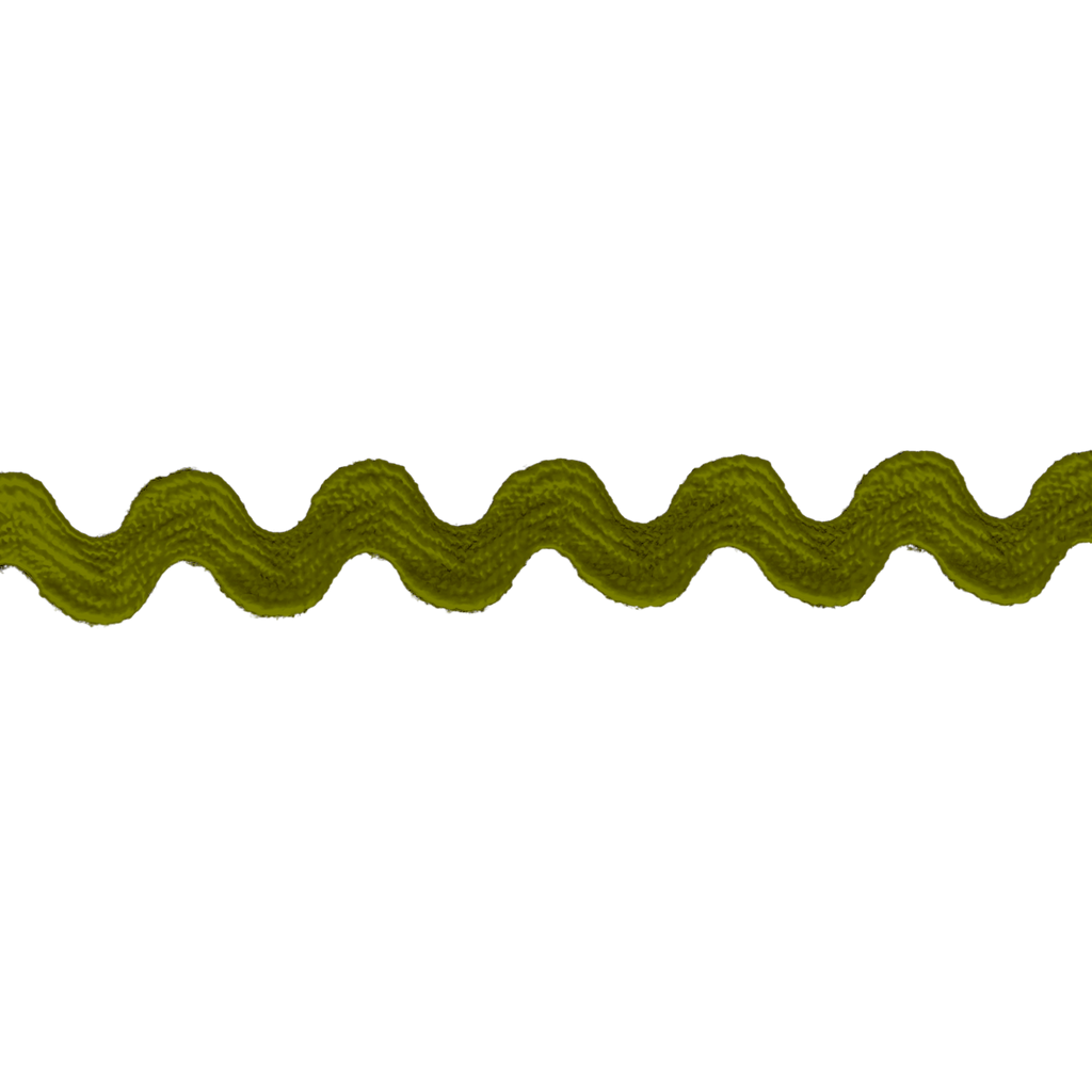 olive 3/8" polyester ric rac from Heit's Wholesale bulk sewing supply company