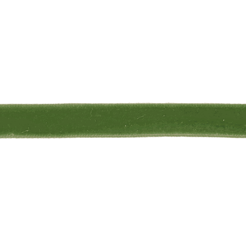olive 3/8" velvet ribbon from Heit's Wholesale bulk sewing supply company