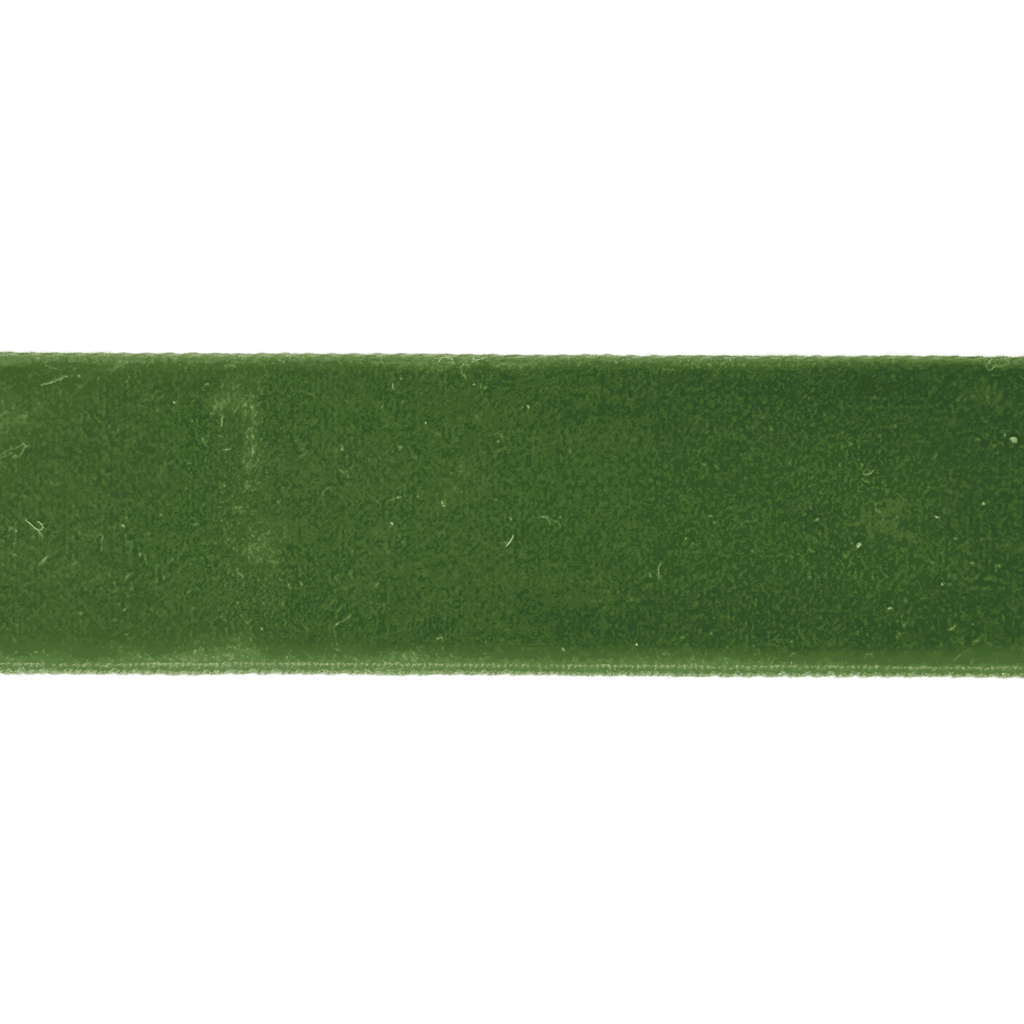 olive 7/8" velvet ribbon from Heit's Wholesale bulk sewing supply company