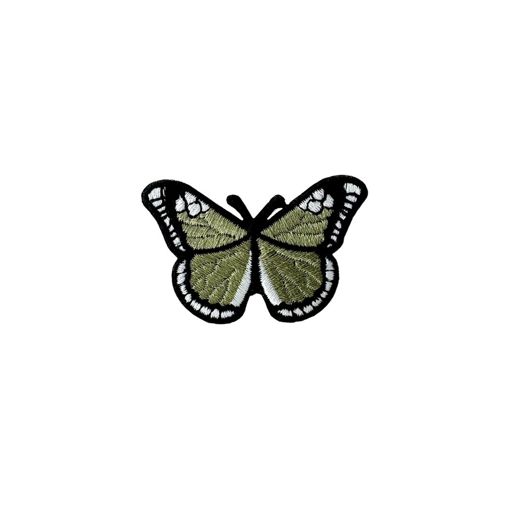 olive butterfly applique from Heit's Wholesale bulk sewing supply company