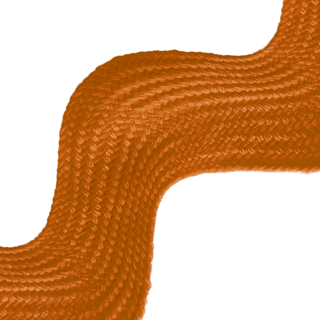 orange 1+13/32" polyester ric rac from Heit's Wholesale bulk sewing supply company