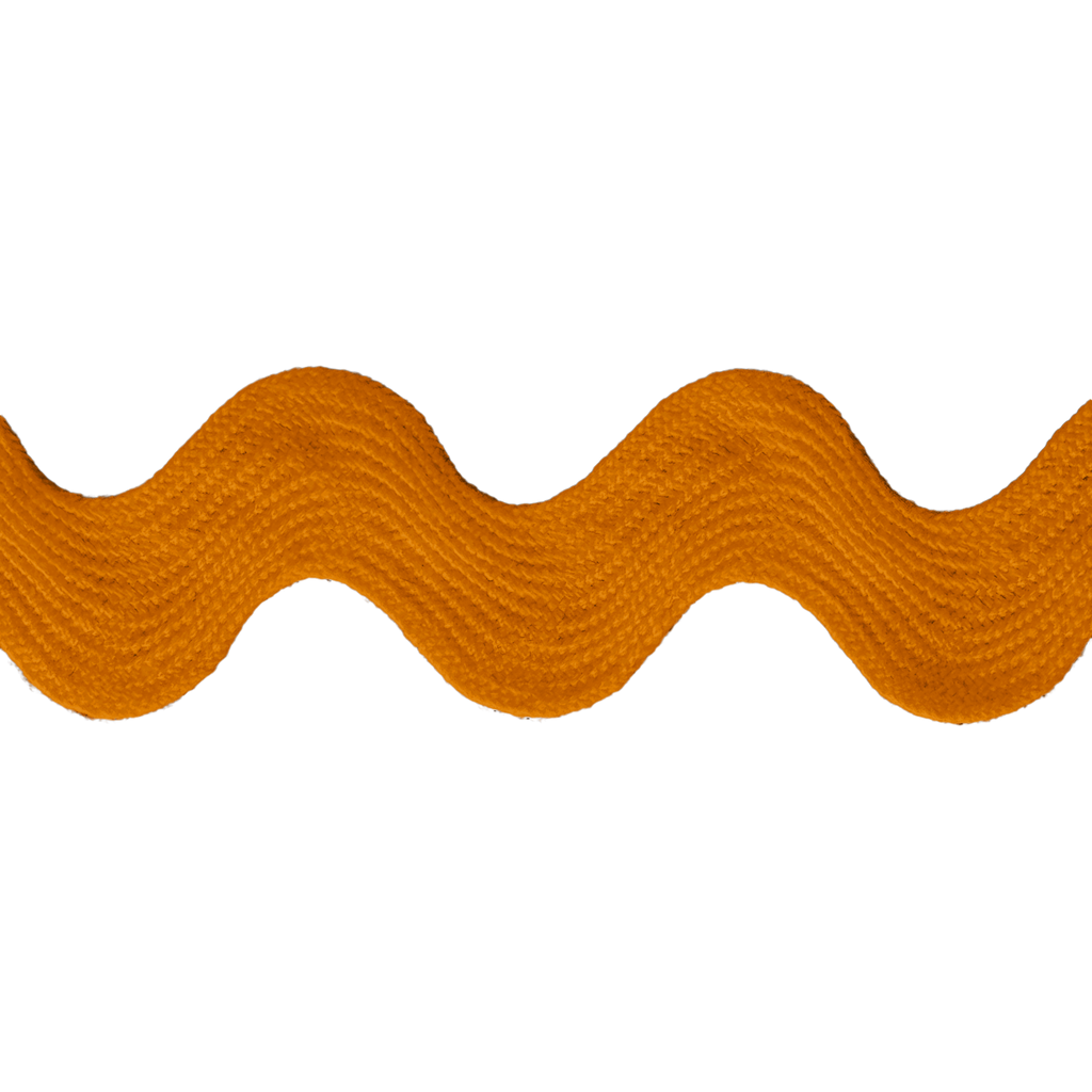 orange 1" polyester ric rac from Heit's Wholesale bulk sewing supply company