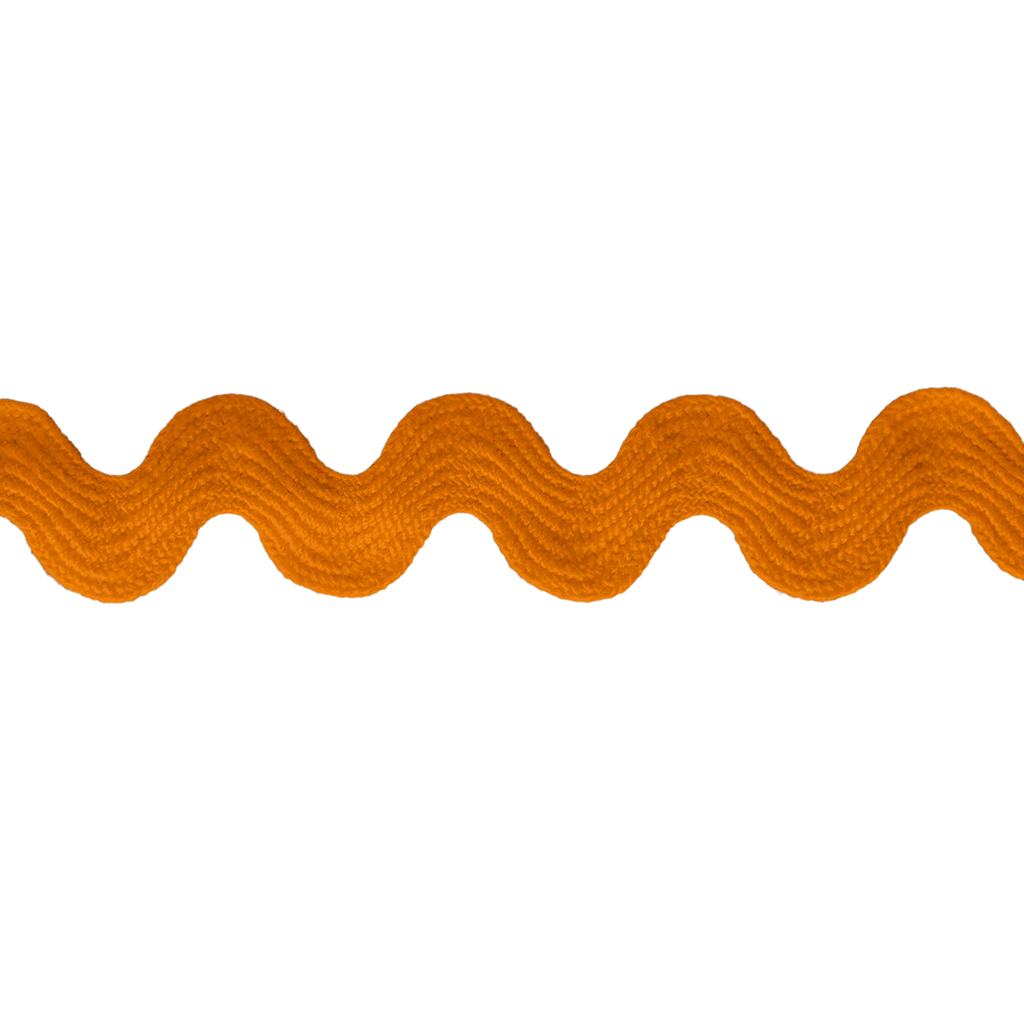 orange 11/16" polyester ric rac from Heit's Wholesale bulk sewing supply company