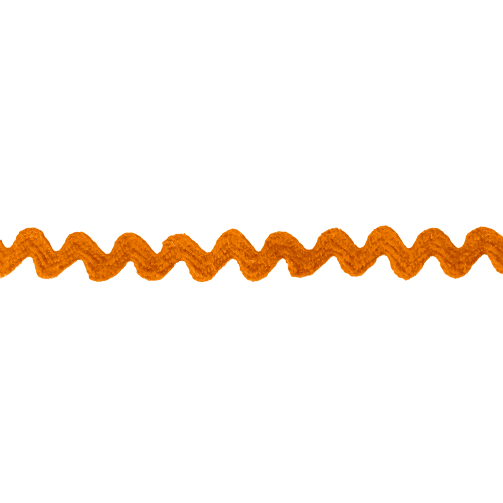 orange 7/32" polyester ric rac from Heit's Wholesale bulk sewing supply company