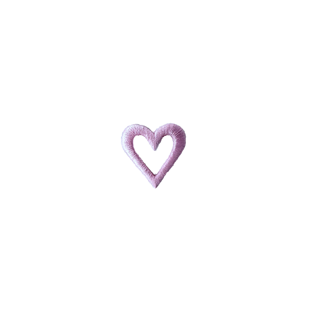 orchid heart applique from Heit's Wholesale bulk sewing supply company