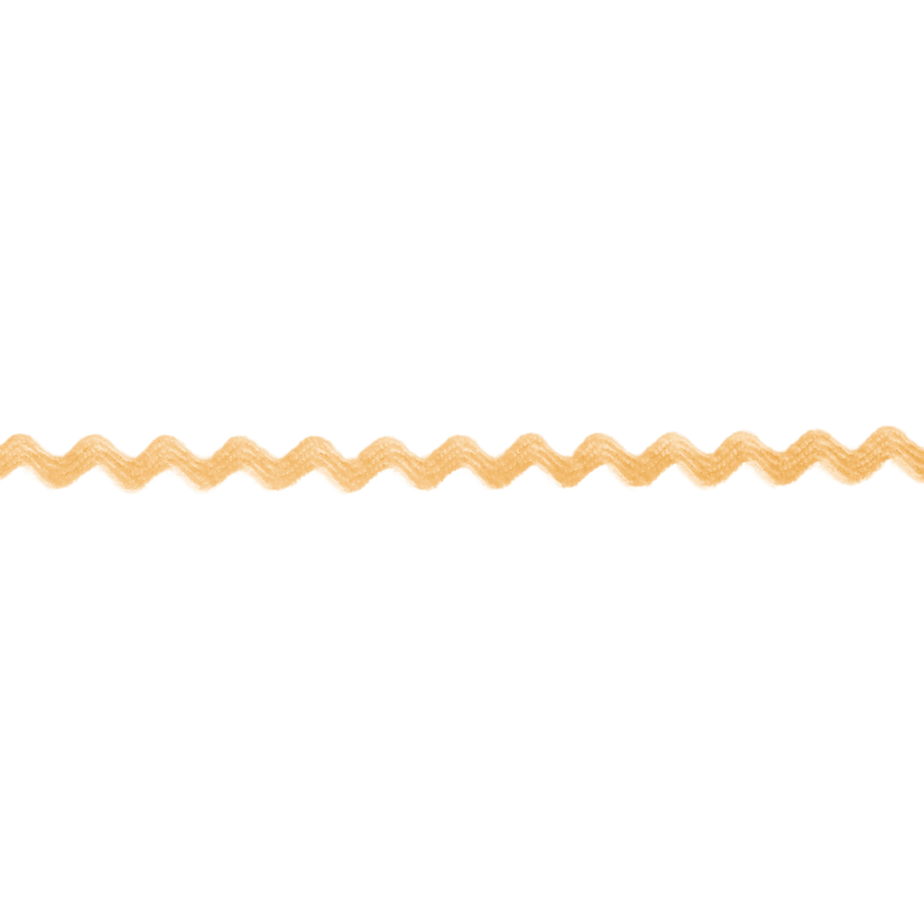 peach 11/64" polyester ric rac from Heit's Wholesale bulk sewing supply company