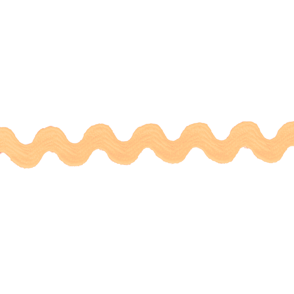 peach 3/8" polyester ric rac from Heit's Wholesale bulk sewing supply company