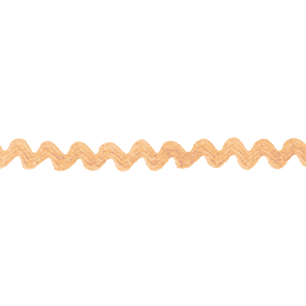 peach 7/32" polyester ric rac from Heit's Wholesale bulk sewing supply company