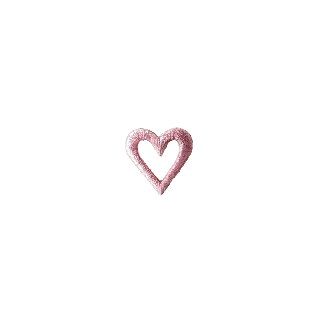 pink heart applique from Heit's Wholesale bulk sewing supply company