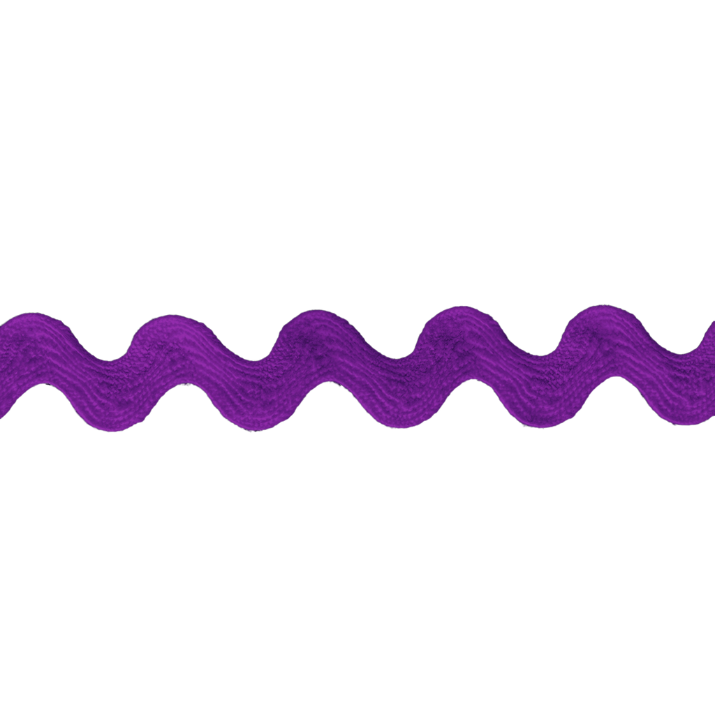 purple 1/2" polyester ric rac from Heit's Wholesale bulk sewing supply company