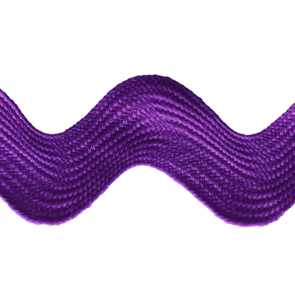 purple 1+13/32" polyester ric rac from Heit's Wholesale bulk sewing supply company