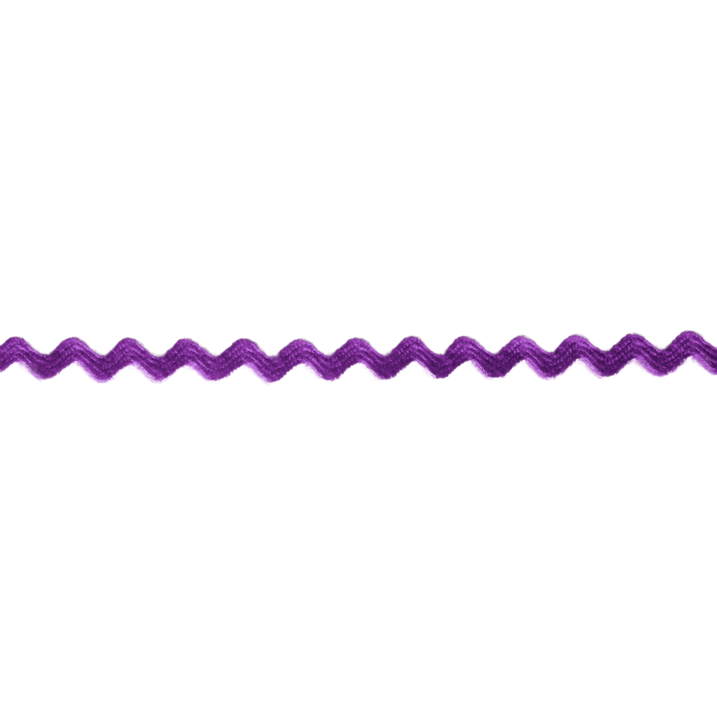 purple 11/64" polyester ric rac from Heit's Wholesale bulk sewing supply company