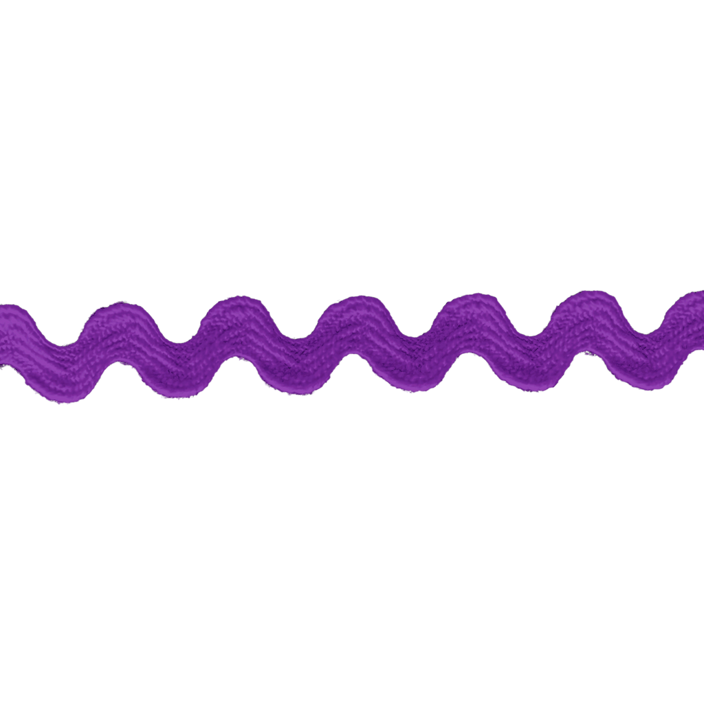 purple 3/8" polyester ric rac from Heit's Wholesale bulk sewing supply company