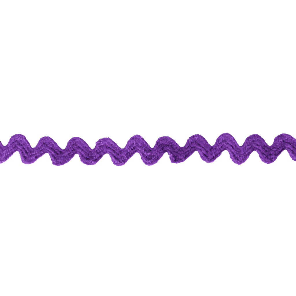 purple 7/32" polyester ric rac from Heit's Wholesale bulk sewing supply company
