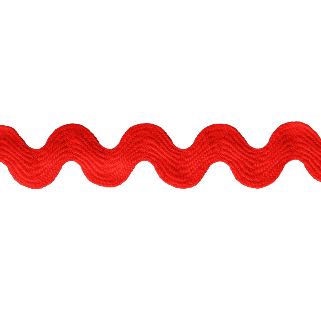 red 11/16" polyester ric rac from Heit's Wholesale bulk sewing supply company
