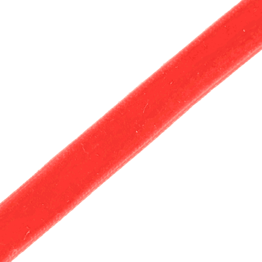 red 3/8" velvet ribbon from Heit's Wholesale bulk sewing supply company
