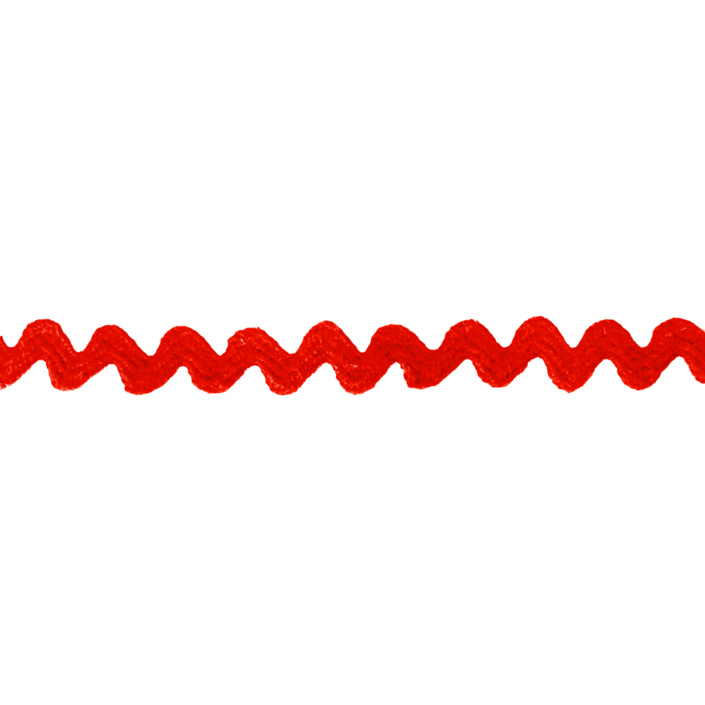 red 7/32" polyester ric rac from Heit's Wholesale bulk sewing supply company