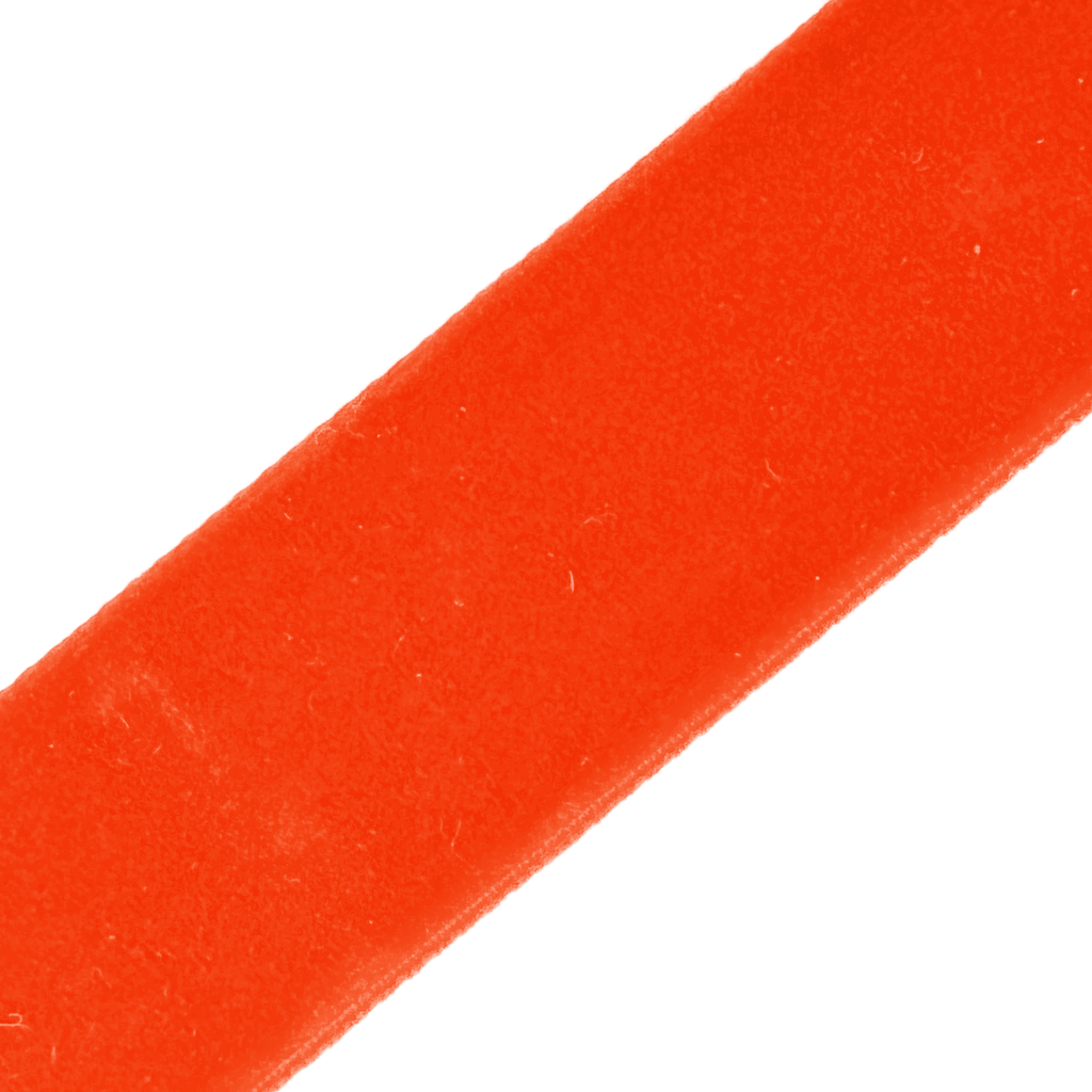 red 7/8" velvet ribbon from Heit's Wholesale bulk sewing supply company