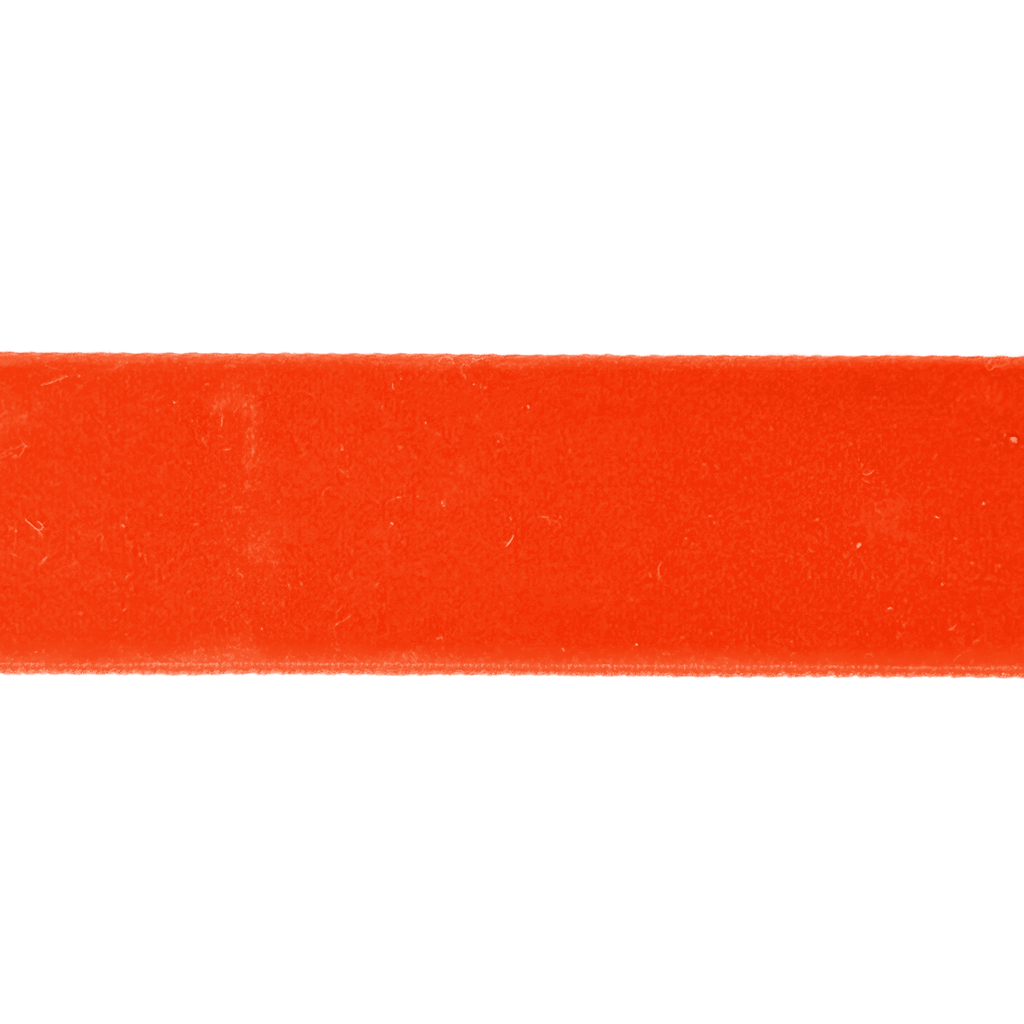 red 7/8" velvet ribbon from Heit's Wholesale bulk sewing supply company