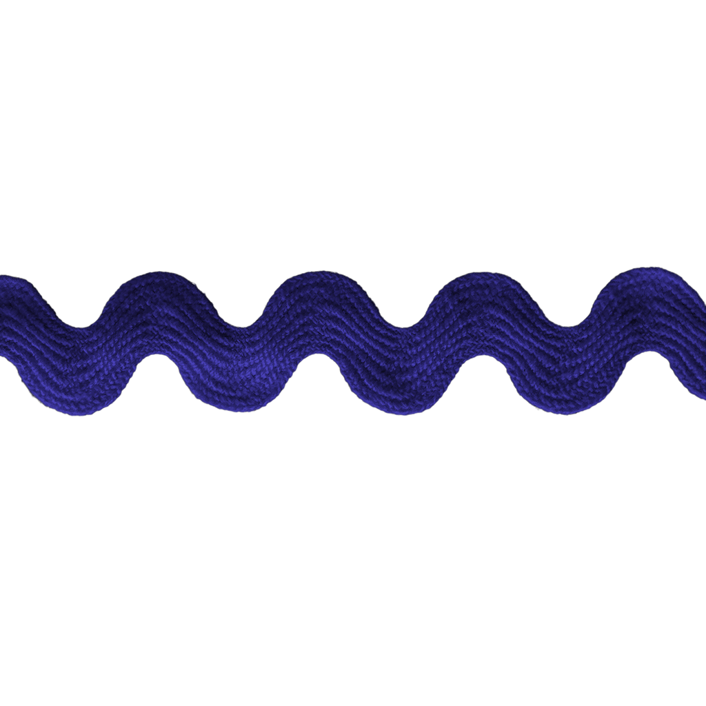 royal blue 11/16" polyester ric rac from Heit's Wholesale bulk sewing supply company