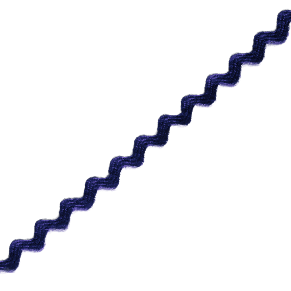 royal blue 11/64" polyester ric rac from Heit's Wholesale bulk sewing supply company