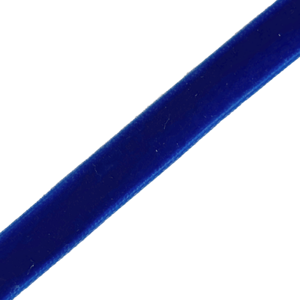 royal blue 3/8" velvet ribbon from Heit's Wholesale bulk sewing supply company
