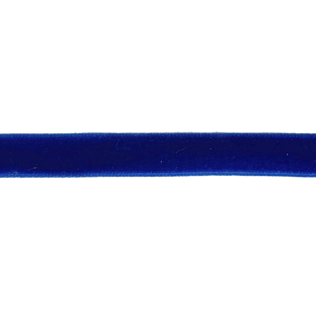 royal blue 3/8" velvet ribbon from Heit's Wholesale bulk sewing supply company