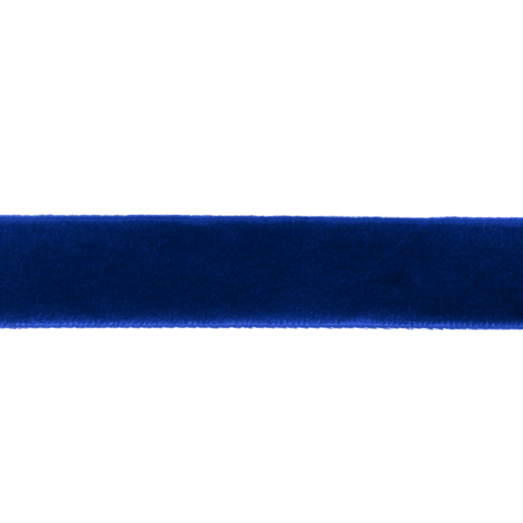 royal blue 5/8" velvet ribbon from Heit's Wholesale bulk sewing supply company