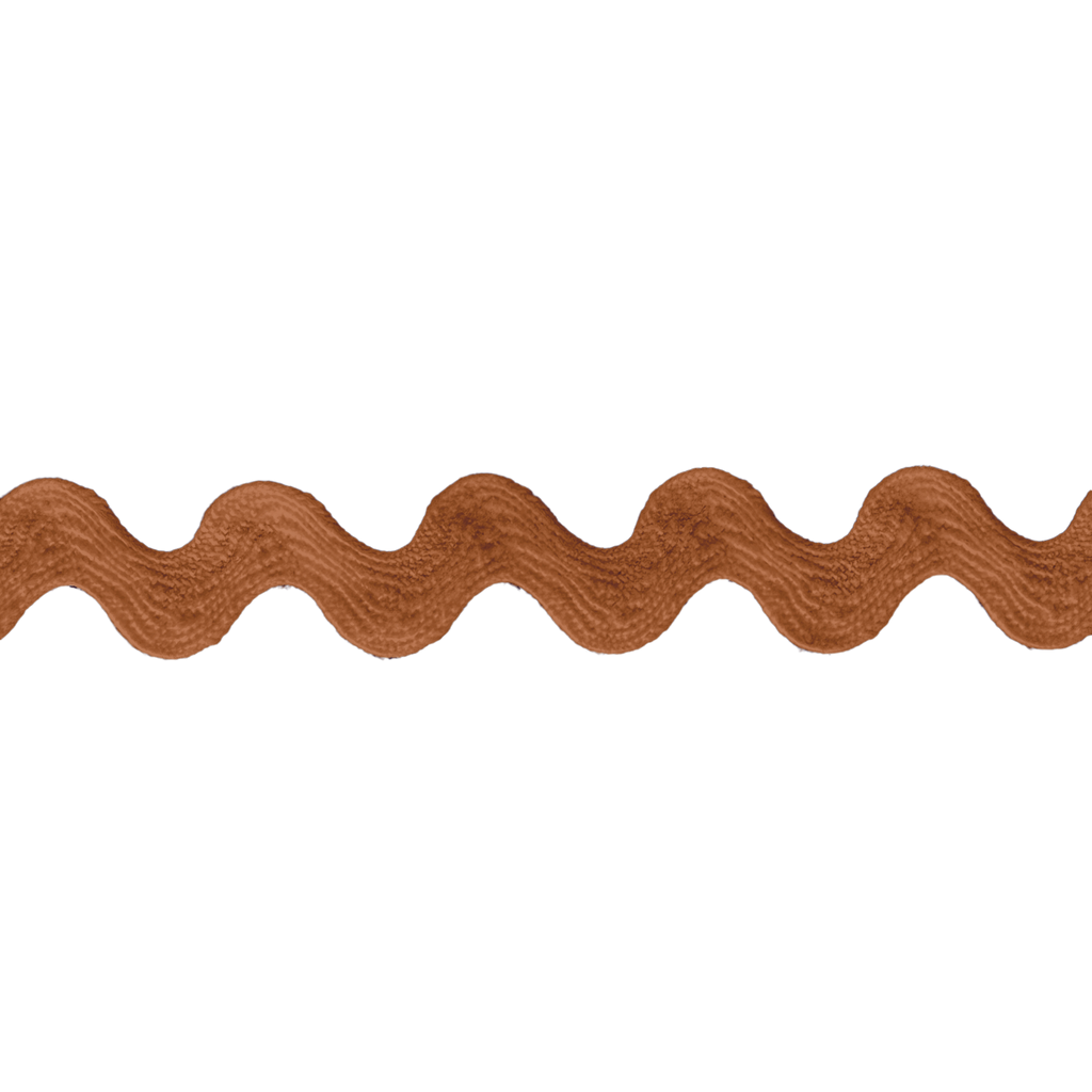 rust 1/2" polyester ric rac from Heit's Wholesale bulk sewing supply company