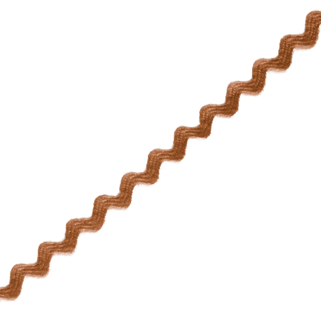 rust 11/64" polyester ric rac from Heit's Wholesale bulk sewing supply company