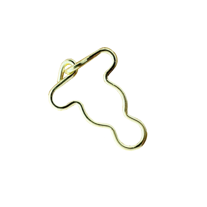 gold infant sized overall clips from Heit's Wholesale bulk sewing supply company