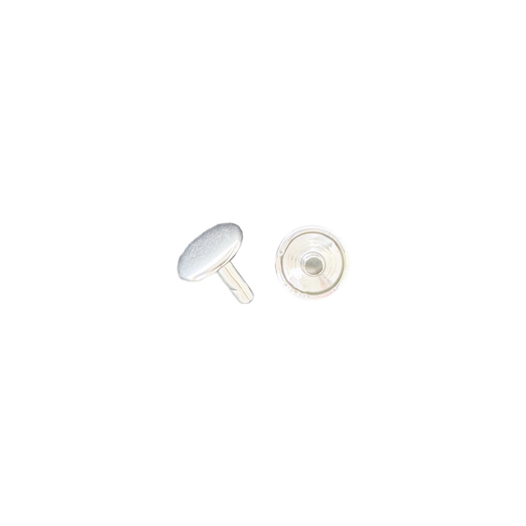 silver 12mm cap and post rivets from Heit's Wholesale bulk sewing supply company