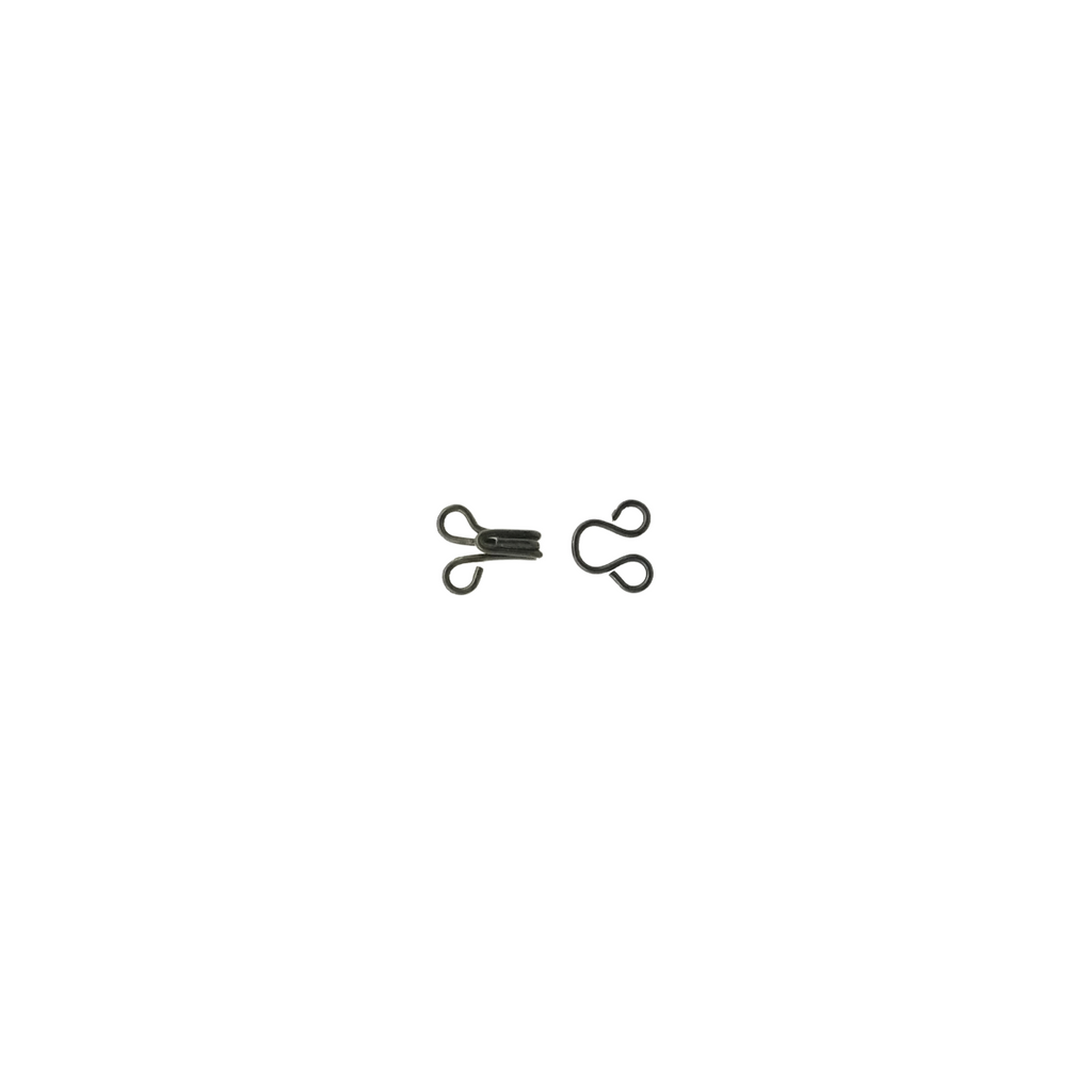 black size 4 hook and eye sets for coats from Heit's Wholesale bulk sewing supply company