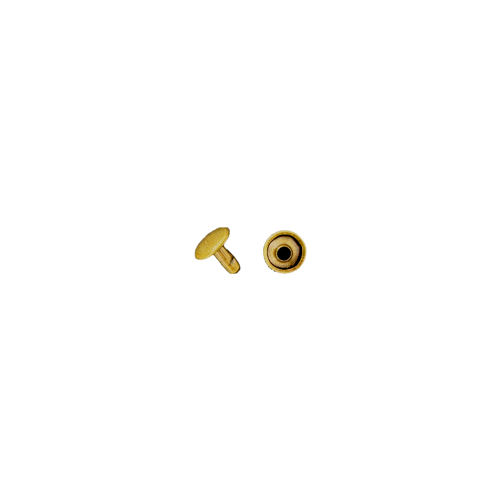 brass 9mm cap and post rivets from Heit's Wholesale bulk sewing supply company