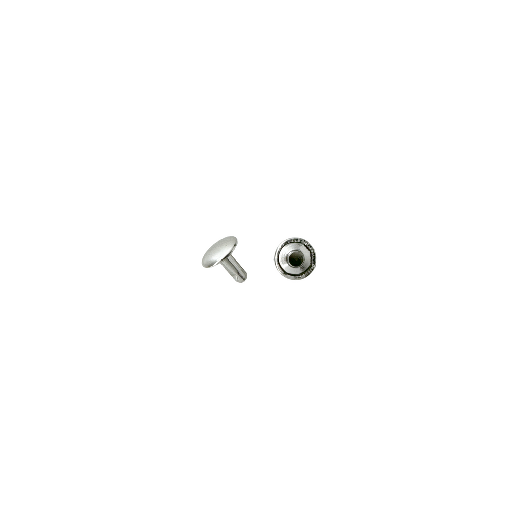 silver 9mm cap and post rivets from Heit's Wholesale bulk sewing supply company
