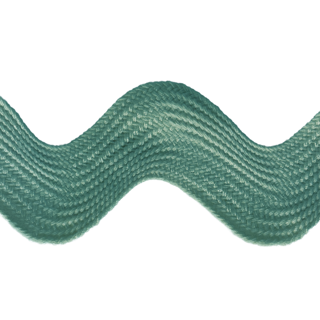 surf 1+13/32" polyester ric rac from Heit's Wholesale bulk sewing supply company