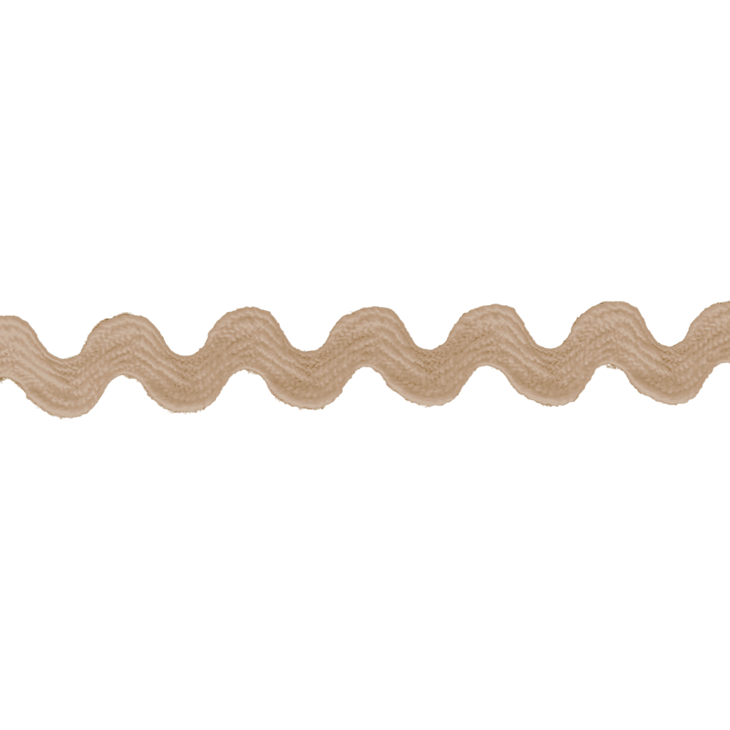 tan 3/8" polyester ric rac from Heit's Wholesale bulk sewing supply company
