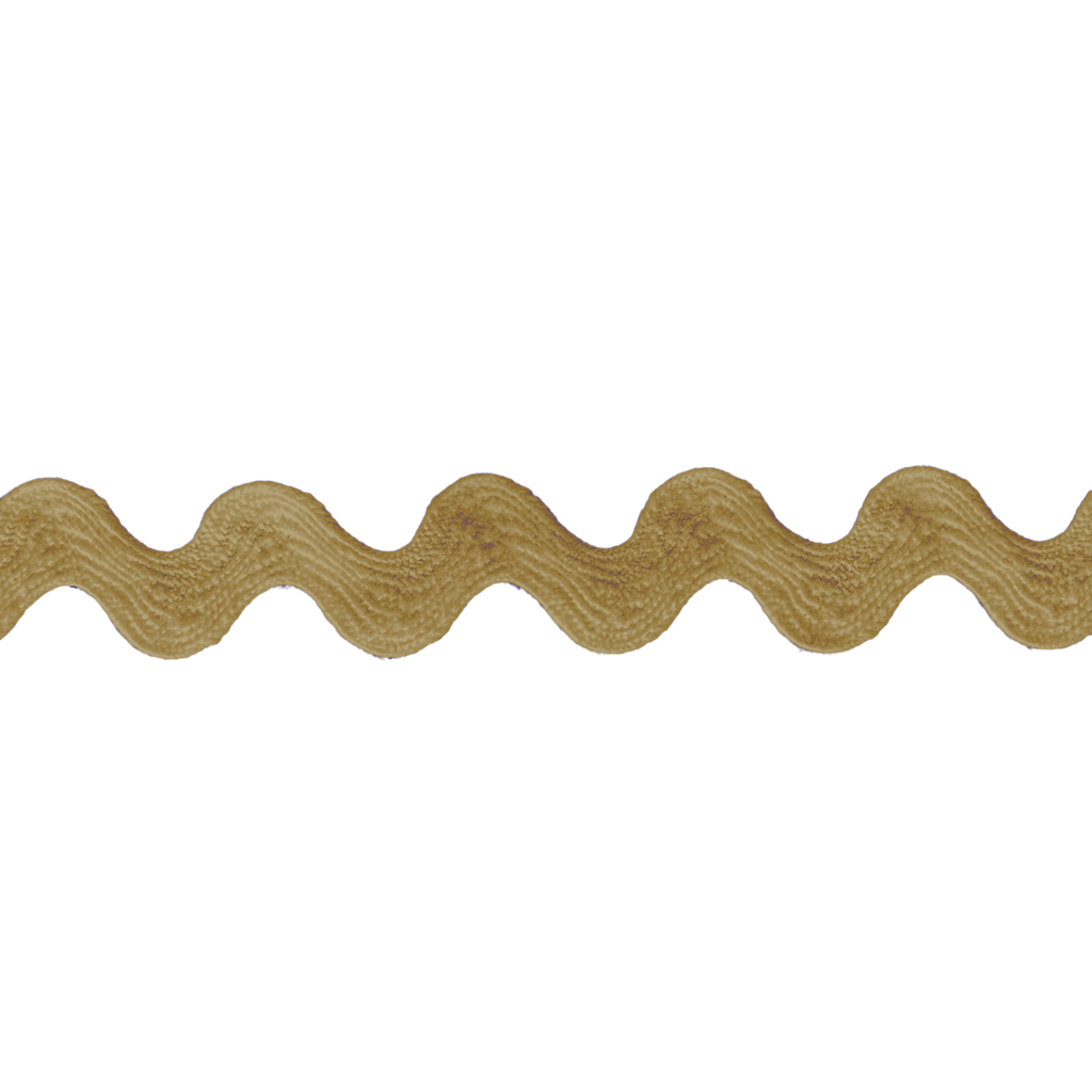 Taupe 1/2" polyester ric rac from Heit's Wholesale bulk sewing supply company