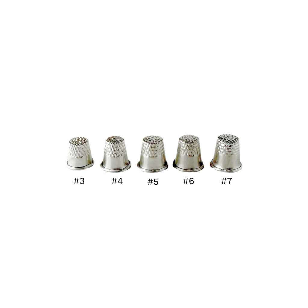 assorted sized thimbles pack from Heit's Wholesale bulk sewing supply company
