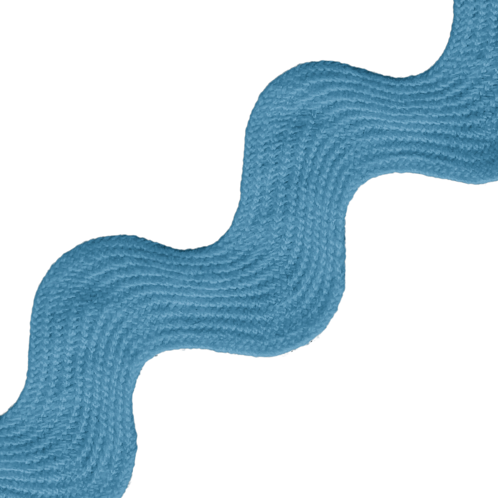 turquoise 1" polyester ric rac from Heit's Wholesale bulk sewing supply company