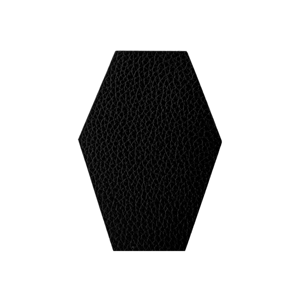 black vinyl suspender back pieces from Heit's Wholesale bulk sewing supply company