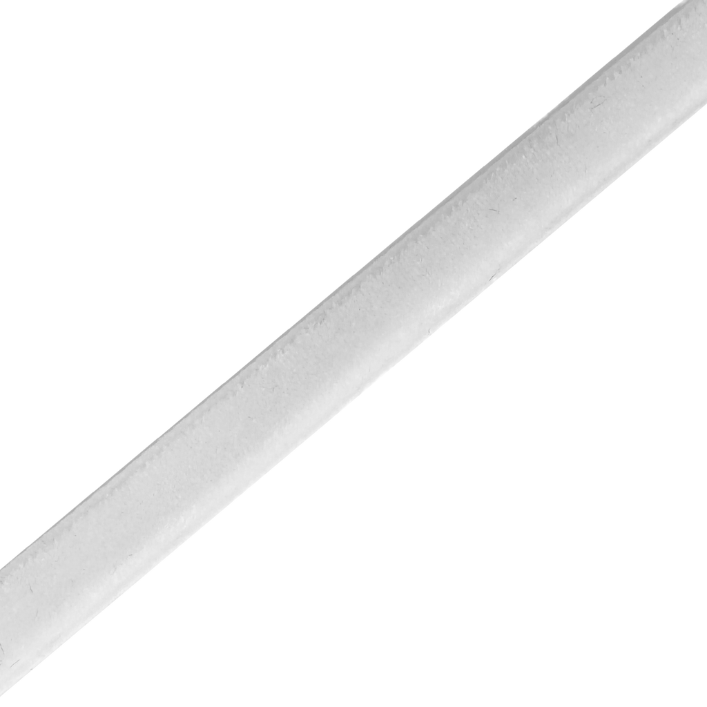 white 1/4" velvet ribbon from Heit's Wholesale bulk sewing supply company