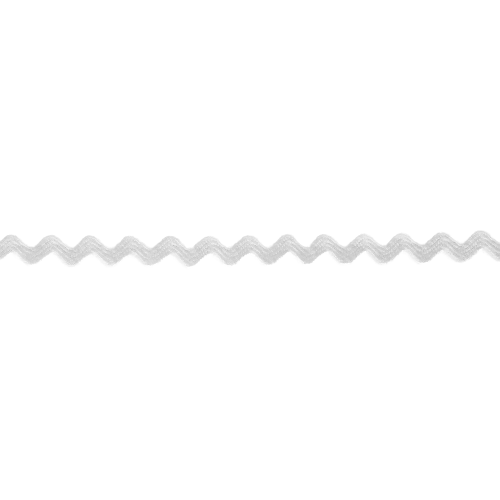 white 11/64" polyester ric rac from Heit's Wholesale bulk sewing supply company