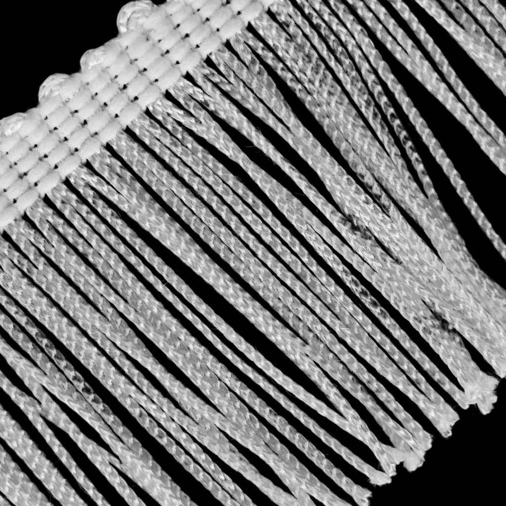 white 2" chainette fringe from Heit's Wholesale bulk sewing supply company