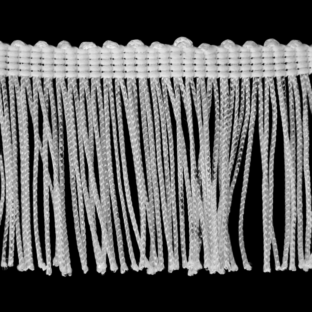 white 2" chainette fringe from Heit's Wholesale bulk sewing supply company